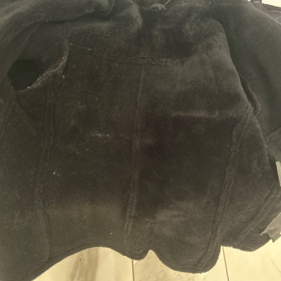 Aquascutum Genuine Shearling Black Jacket - Picture 6 of 7